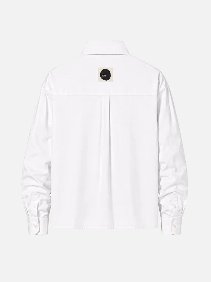 shopi go Meguro Regular Shirt – beyaz, arkadan görünüm