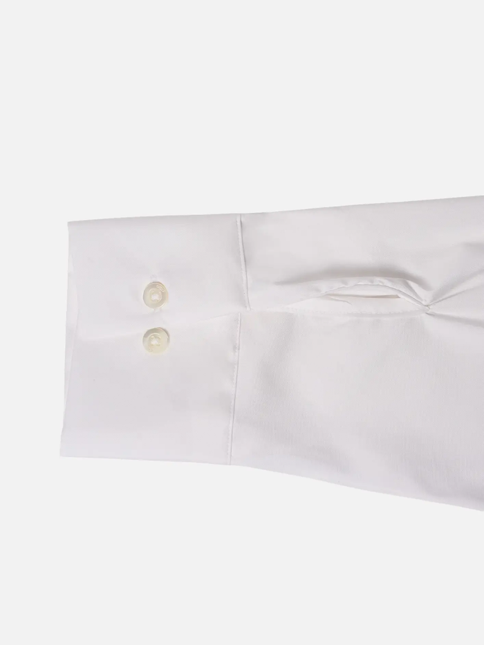 shopi go Meguro Regular Shirt - White – beyaz, manşet yakın çekimi
