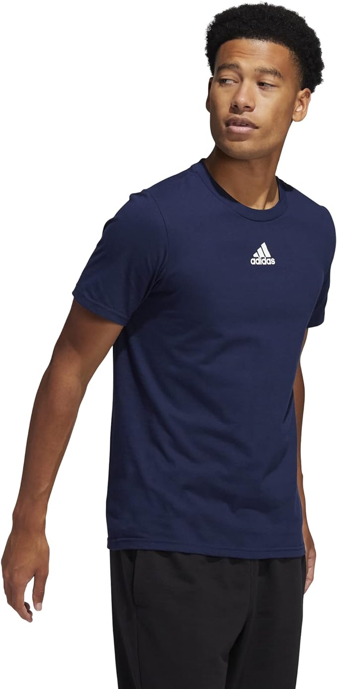 Adidas Men's Amplifier Regular Fit Cotton T-Shirt EK0175 Navy