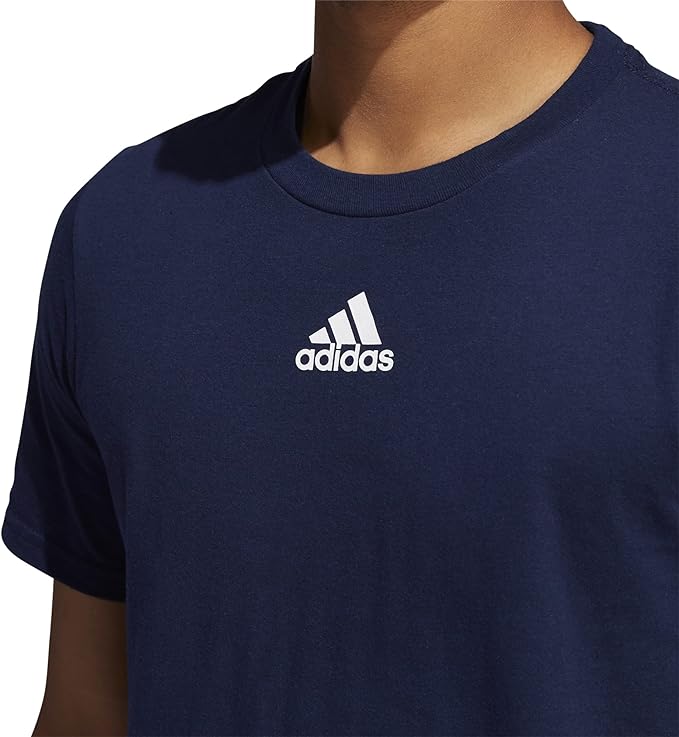 Adidas Men's Amplifier Regular Fit Cotton T-Shirt EK0175 Navy
