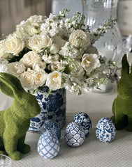 Mid Size Round Floral Planter by The Enchanted Home