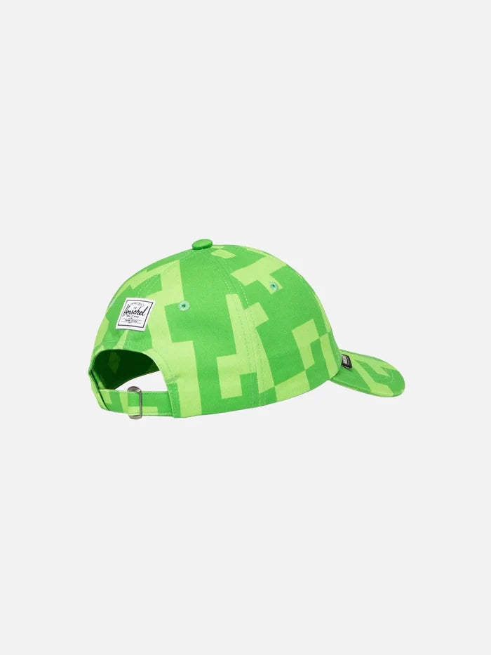 HERSCHEL Minecraft x Herschel Sylas Classic Cap - Creeper – yeşil, arka görünüm