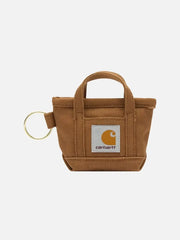 CARHARTT WIP Mini Tote Bag Keychain - Hamilton Brown - Uncategorized ANAHTARLIK