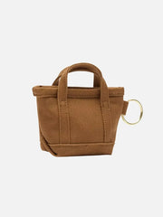 CARHARTT WIP Mini Tote Bag Keychain - Hamilton Brown - Uncategorized ANAHTARLIK