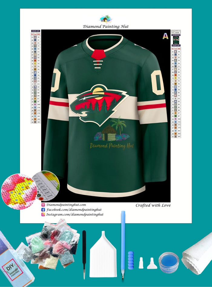 Minnesota NHL Jersey Diamond Painting