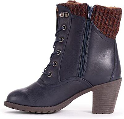 Muk Luks Women's Lukees Lacy Lori Fashion Zip Up Ankle Boots