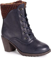 Muk Luks Women's Lukees Lacy Lori Fashion Zip Up Ankle Boots