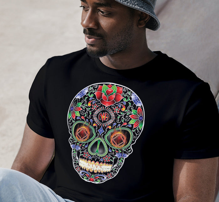 NA Sugar Skull Inverted dtg Tee