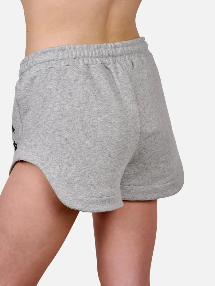 SHOPI GO Naha Mini Shorts – Melange Grey, yandan görünüm