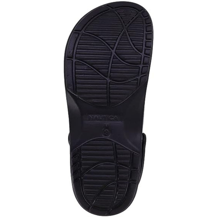 Nautica Men’s River Edge Clogs Black Slip-On Shoes – KM3395