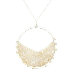 Necklace - Silver Bird's Nest (Ivory) by Verso