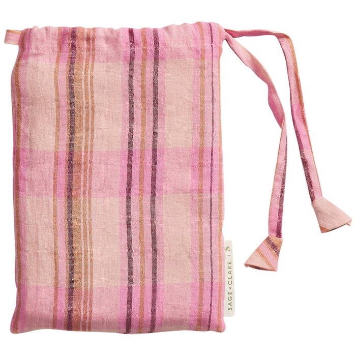 Nicolette Linen Euro Pillowcase Pair | Poudre