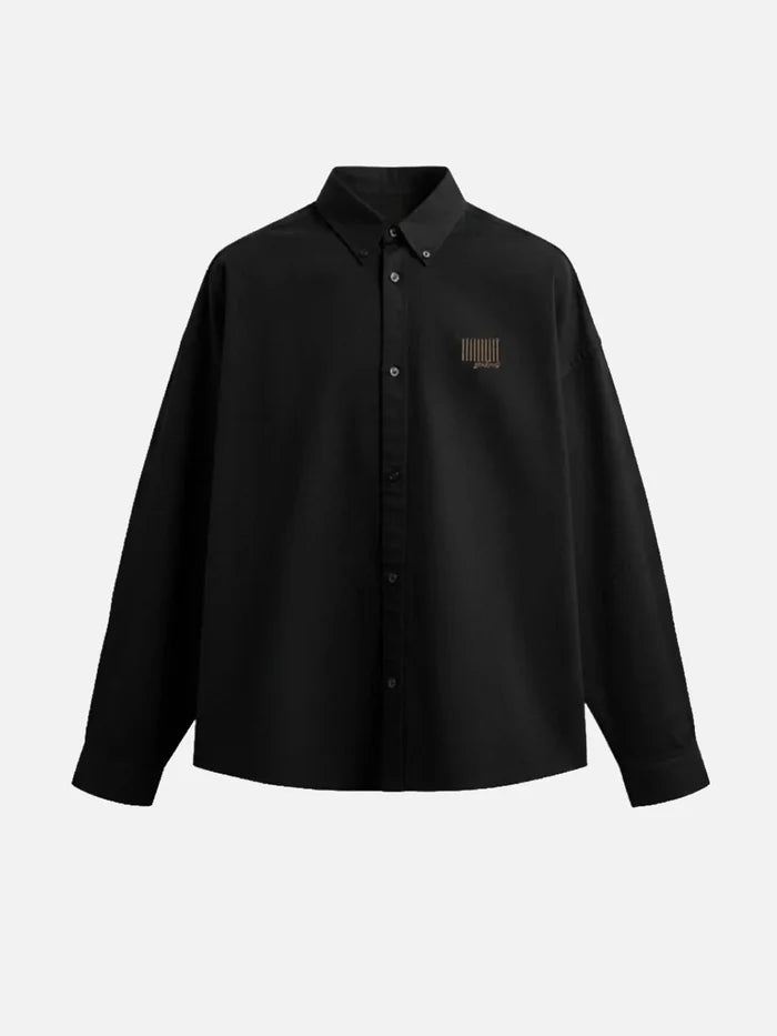 SEVDRUS Note Shirt - Black – siyah, önden görünüm