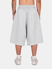 shopi go Ohara Bermuda Shorts - Melange Grey – Melange Grey, arka görünüm