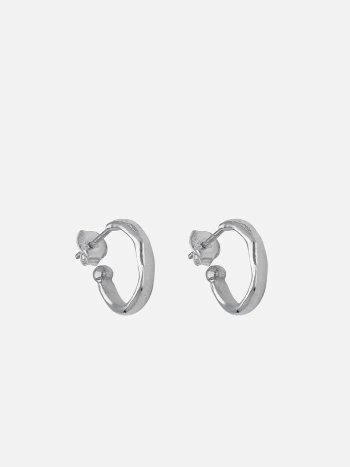 JEWELS FOR JOY Orbis Hoops – gümüş, yan görünüm