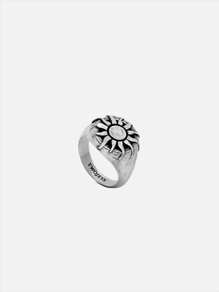 TWOJEYS Organic Sun Ring - Silver - Rings YÜZÜK