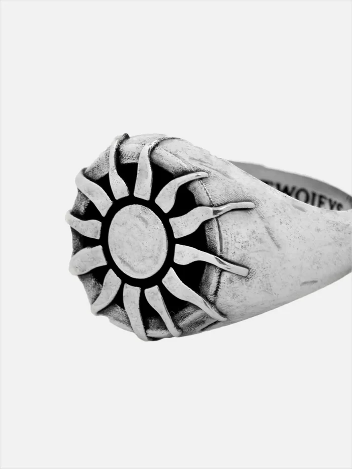 TWOJEYS Organic Sun Ring - Silver - Rings YÜZÜK