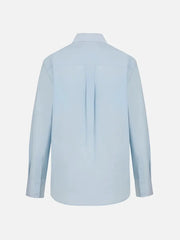 EX DE RUE Oversize Blue Shirt – mavi, arka görünüm
