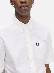 FRED PERRY Oxford Shirt - White - Shirts GÖMLEK