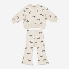 Petite Hailey Ava Sweatshirt Set in Bows
