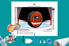 Philadelphia Flyers NHL Hockey Puck Diamond Painting-Diamond Painting Hut