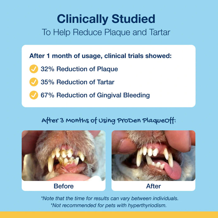 PlaqueOff Mini Dental Care Bones-Vegetable & Blueberry