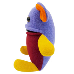 Plush - Large Squared Creature (Purple Orange Pink Diagonal) by Mr. Sogs