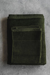 Plush Turkish Towel - Evergreen