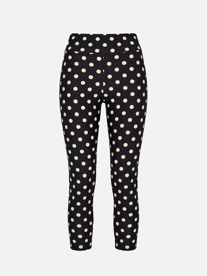 CULT FORM Polkadot Capri Tigths – siyah, ön görünüm