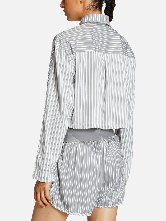 ADIDAS ORIGINALS Poplin Essentials Shirt W - Grey Three - Uncategorized GÖMLEK