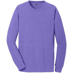 Port & Company Beach Wash Garment-Dyed Long Sleeve Pocket Tee