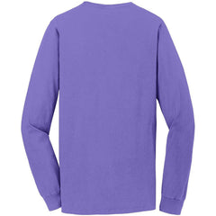 no-logo Port & Company Beach Wash Garment-Dyed Long Sleeve Pocket Tee-Regular-Port & Company-Thread Logic