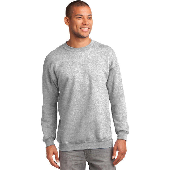 no-logo Port & Company Tall Essential Fleece Crewneck Sweatshirt-Regular-Port & Company-Thread Logic