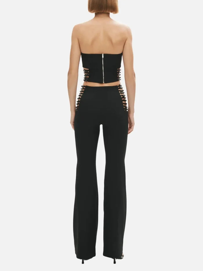 KHÉLA Power Trip Pants - Black - Trousers PANTOLON