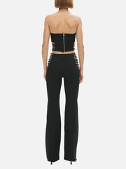 KHÉLA Power Trip Pants - Black - Trousers PANTOLON