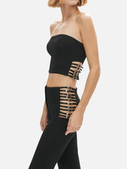 KHÉLA Power Trip Pants - Black - Trousers PANTOLON