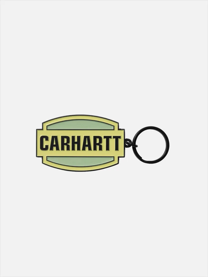 CARHARTT WIP Press Script Keychain - Artic Lime - Keychains ANAHTARLIK