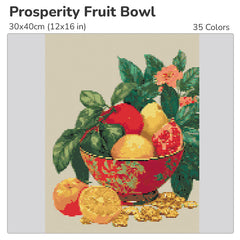 Prosperity Fruit Bowl Diamond Painting Kit-30x40cm (12x16 in)-Heartful Diamonds