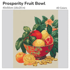 Prosperity Fruit Bowl Diamond Painting Kit-30x40cm (12x16 in)-Heartful Diamonds