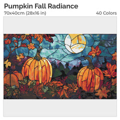 Pumpkin Fall Radiance Diamond Painting Kit-50x30cm (20x12 in)-Heartful Diamonds