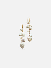 L'ATELIER DES PERLES Pure Mar İncili ve Druzy Akik Taşlı Küpe - Uncategorized KÜPE