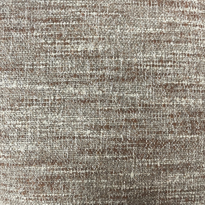 Close-up of the Queluz Pillow Wheat by Decor Fifty-Five, showcasing its coarse woven fabric in beige, brown, and white fibers for a textured, neutral look.