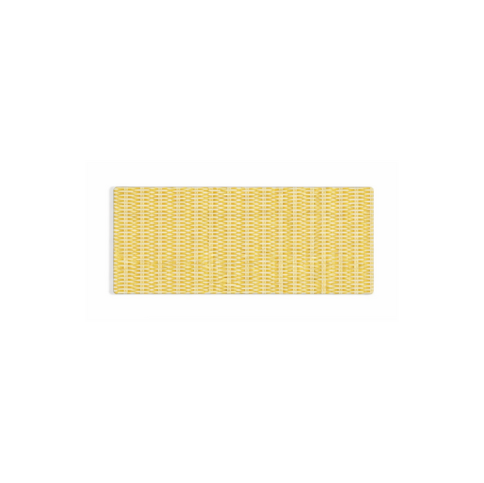 Rectangle Rattan Weave Glass Platter