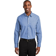 no-logo Red House Windowpane Plaid Non-Iron Shirt-Active-Red House-Thread Logic