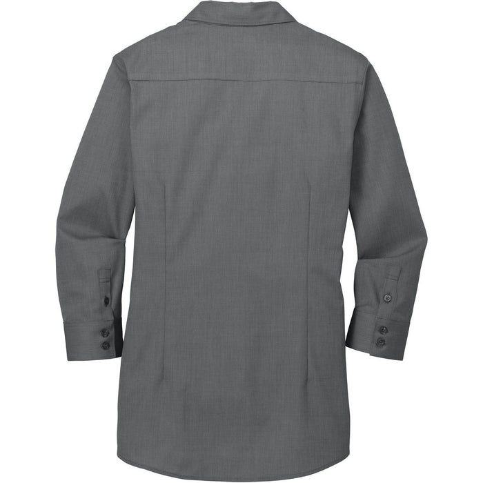 no-logo Red House Ladies 3/4-Sleeve Nailhead Non-Iron Shirt-Active-Red House-Thread Logic