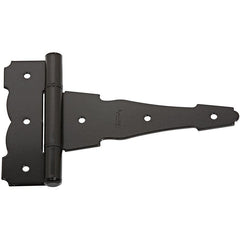 Arched T-hinge - heavy duty - black