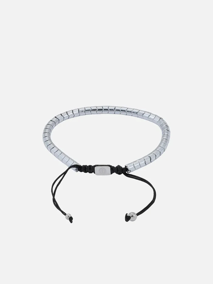 ATOLYEWOLF Rolo Hematite Bracelet in Silver - Bracelets BİLEKLİK
