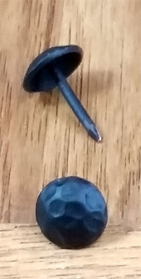 100 pack SALE  Round Clavos -   7/16" dia. Lightly Hammered - Matte black finish - Wild West Hardware