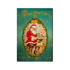 Santa Wreath - Holiday - Classic Edge