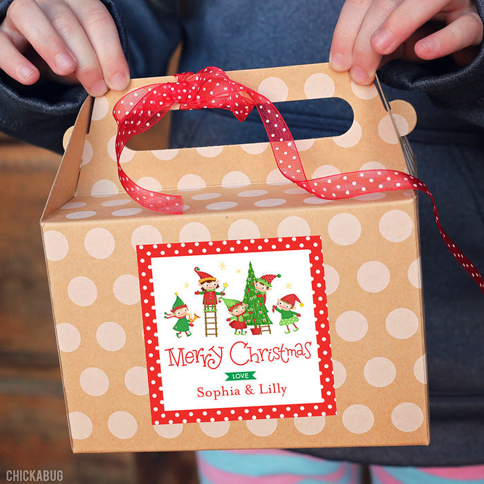 Santa's Elves Christmas Gift Labels